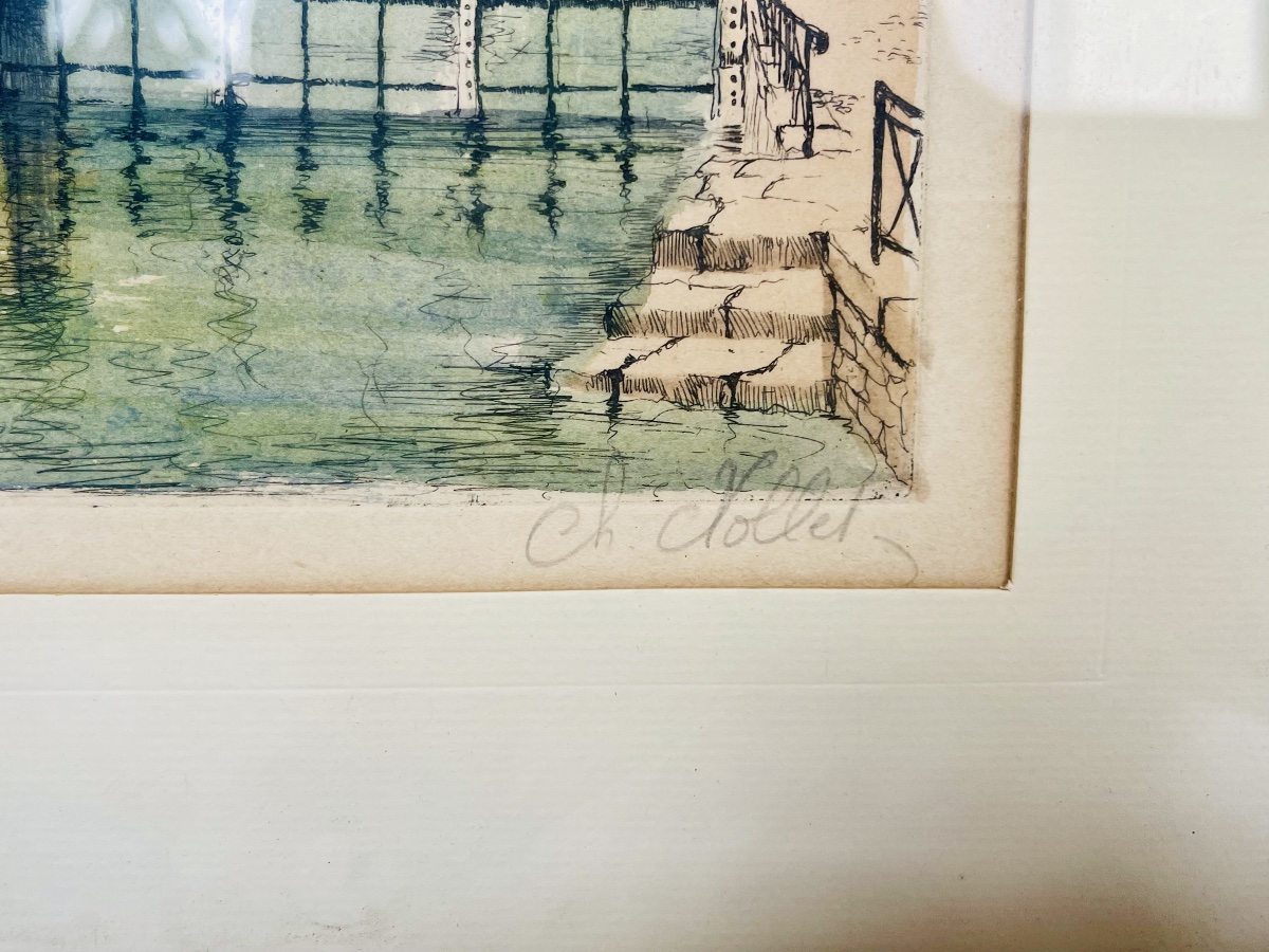 Gravure en couleur - Charles NOLLET -photo-4